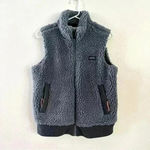 Bass Outdoor Women Route Hiking Faux Sherpa Vest‎ Size Small Gray Outdoorsy Photo 1