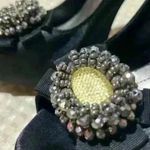 Apt. 9  Womens Cindy Black Rhinestone Flower Photo 5