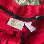 Victoria's Secret Victoria Secrets Gold Label Red/ Black Satin Lace Slip Dress Size Medium Photo 4