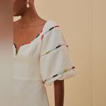 Farm Rio  White Colorful Stripes Euroflax™ Mini Dress, Size Medium, $248 Photo 2