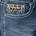 Love Indigo  Women’s Size 6 Blue Denim Shorts Embroidered Pockets cuff Hem casual Photo 3