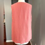J. Jill Women's Silk & Linen Red Lined Sleeveless Tank Top Size M Photo 4