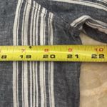 Old Navy  blue‎ and White Striped Tunic size Lg linen and cotton blend V Neck Photo 4