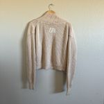 Free People Worn Thru Surplus Cardi Sweater Champagne Dream S Cozy Knit Photo 3