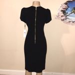 Calvin Klein NWT  Black Midi Tulip Sleeve Dress Photo 8
