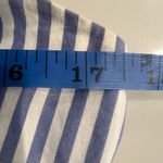 J.Crew  Blue White Stripped Seersucker Tiered Dress Size 4 Preppy Southern EUC Photo 8