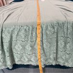 LOGO By Lori Goldstein LOGO Linens Lori Goldstein Sleeveless Aqua Teal Midi‎ Dress Lace Hem Flowy 3X Photo 11