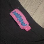 Edikted  Black Crop Top with Red Flame Heart Photo 1