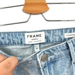 frame denim FRAME Le Grand Garcon High Waist Cutoff Denim‎ Shorts In Cloud Wash Size 29 Photo 9