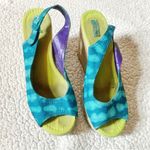 Calypso St. Barth  for Target Linen Espadrille Wedges Turquoise Print 8 Photo 4
