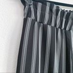 ZARA  Striped Elastic Ruffle Waist Pant Size Medium Photo 5