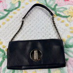 Kate Spade Black Leather Turn Lock Chain Shoulder Bag Purse NEW YORK Photo 0