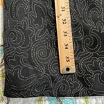 Spense women's 10 black gold metallic v neck sleeveless dress belt bow shoulder Photo 9