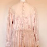 Ivy City Co Pink /Blush Floral Tulle Long Sleeves Ruffle Maxi Dress. Size 1X Photo 11