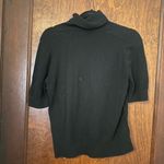 Everlane Black Cotton Merino Wool Turtleneck Tee Short Sleeve Sweater S Photo 2