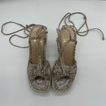 Stuart Weitzman Wishful Espadrilles Wedge Sandal - Tan Nairobi Patch - 6M Photo 2