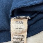 Soft Surroundings  Navy Blue Button-Down Shirt with Ruffled cuffs Size L Photo 7