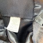 Vintage 80’s Solid Black Satin Button Accent Cocktail Dress Size 4 Photo 5