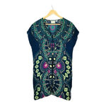 Maeve Anthropologie 100% Silk Medallion Tunic Dress Vibrant Women Size Small Photo 1