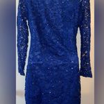 Nordstrom Sparkling Sequin& Lace Blue Nordstroms Sexy Little Dress NWTS ! Photo 4