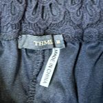 THML Crochet Lace Floral Shorts Pull On Navy Blue 100% Cotton Women Size Medium Photo 6