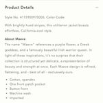 Anthropologie Maeve Striped Button Down Shacket Shirt Jacket NEW Size Medium Photo 11