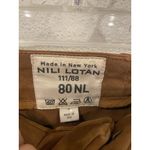 Nili Lotan Pants Womens 4 Brown Chino Twill Slim Fit Cropped Ankle Made in USA Photo 2