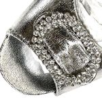 Dooabllo Women’s Vintage Style Silver Peep Photo 4