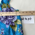 Vintage Expressions Floral Chemise Nightgown‎ Blue Purple Flowers Lingerie Large Photo 7