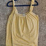 Listicle Listiele Women's Yellow and White Striped Knot Tank Top Photo 1