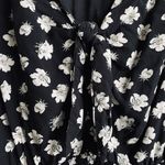 Abercrombie & Fitch Floral Tie Front Romper Black & White Photo 3