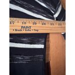 Neon Buddha Women's Striped Pocket Long Sleeve Top Black White Size S Photo 5