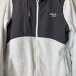 FILA  Sport White/Gray Faux Fur Jacket Size Large Photo 1
