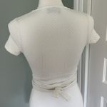 Urban Outfitters cross tie white  going out top festival crop top size XS Photo 2