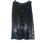 Vtg Swee Lo Skirt Women L Black Silk Sequin 80s Retro Party Cocktail Formal Glam Size L Photo 4