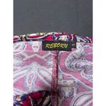 Reborn multi color boho print bell sleeve keyhole neck mini dress in Size Small Purple Photo 5