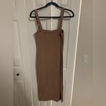 Heart Hips Strapless Tan Dress Brown Size L Photo 2