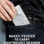  Metal Wallet for Men Minimalist Wallet with Clear ID Card Holder Slim RFID Blocking Front Pocket Carbon Fiber Wallet Money Clip Tactical Wallet Gift for Men Photo 4