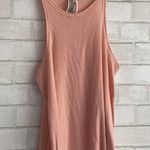Free People Flowy Peach Tank Top Ribbed Photo 0