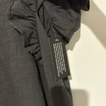 LOGO By Lori Goldstein Logo Lori Goldstein Ruffle Sleeve Top grey size large Photo 3