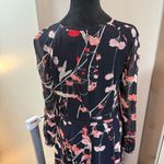 Tommy Hilfiger Long Sleeve Pink Navy Floral Business Dress Long Length Casual 8 Photo 8