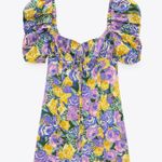ZARA Floral Boho Summer Mini Dress Puff Sleeve  Photo 1