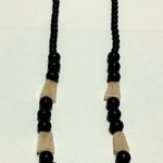 Handmade Jasper Obsidian Gem Fine Art Gemstone Bead Necklace Unisex Men Women Artist RARE Artisan Lobster Claw Clasp Closure Photo 3