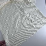 Willow Glenn Ivory Sweater Dress XS Turtleneck Long Sleeve Knit Textured Dot NWT White Photo 4