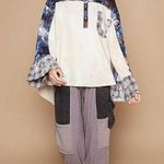 POL Bohemian Patchwork Long Sleeve Top With Star Back Design Photo 0
