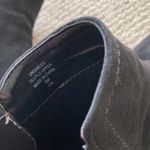 Unisa Black Suede Style Ankle Boots Booties Quilted Elastic Heel Size 8 Like New Photo 6