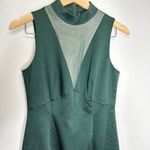 Katherine Kelly Dark Green Sleeveless Dress V Inset Front and Back Size 4 Green Photo 2