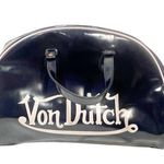 Von Dutch  Navy Blue Rounded Bowling Bag Travel Duffle Vintage Photo 0