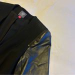 Vince Camuto  Black Jacket with Leather Sleeves Photo 1