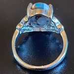 Mixed 3 color gemstone S925 silver ring size 7.5 Photo 3